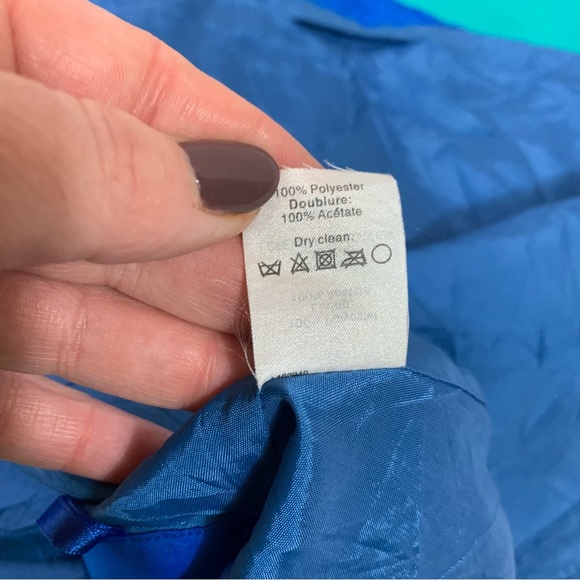 J Crew Blue Green Pleated Mini Skirt Size 4 - Picture 11 of 11